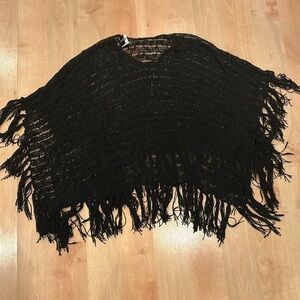 New York & Company Oversized Sweater Poncho one size NWT